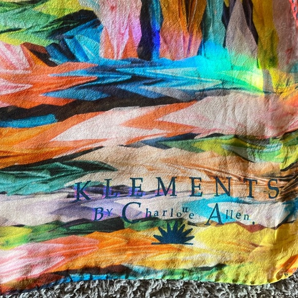 KLEMENTS LONDON 100% Silk Scarf – Artist Charlotte Allen - Picture 6 of 13